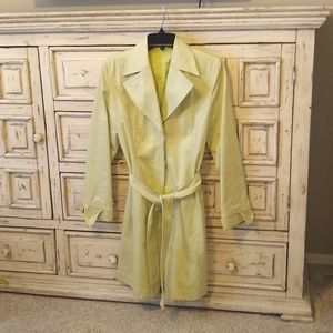 Reba Pastel green long jacket, size M